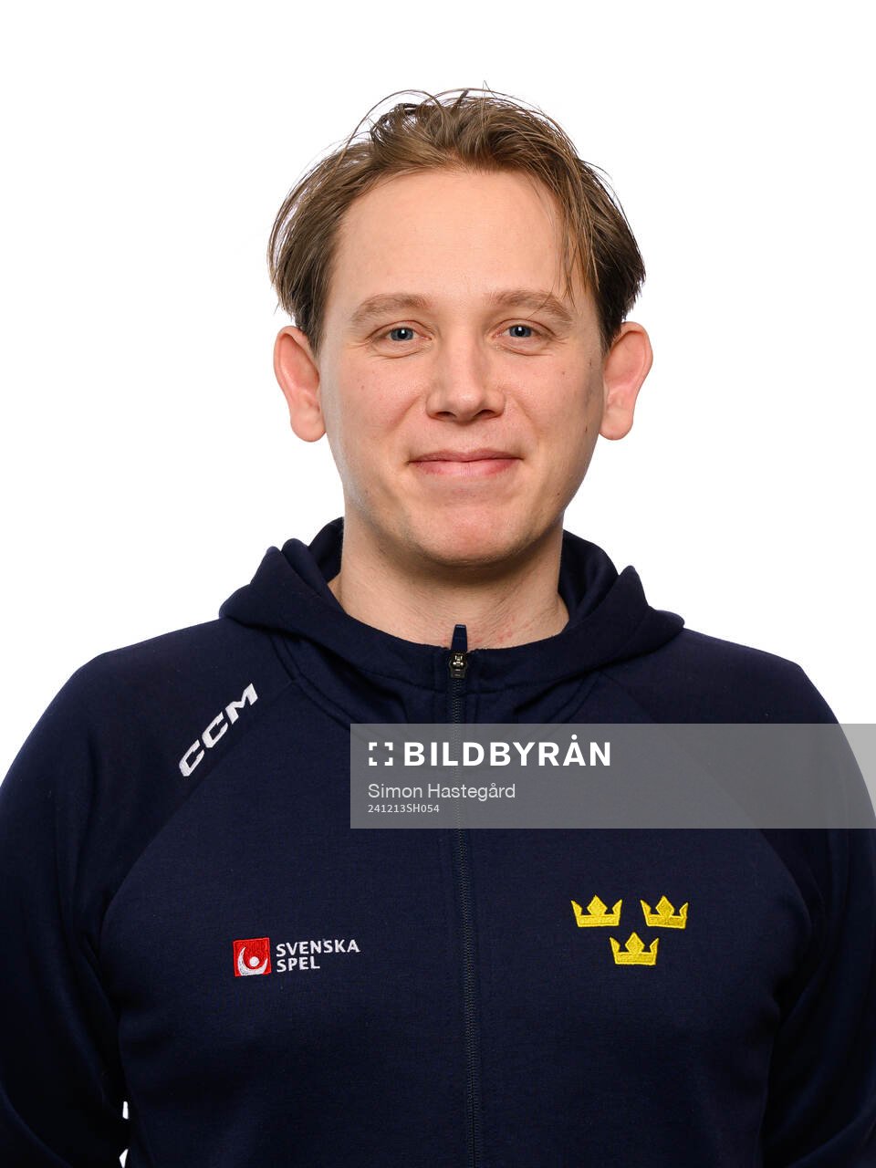 Goalie Coach Viktor Alm poses for a portrait