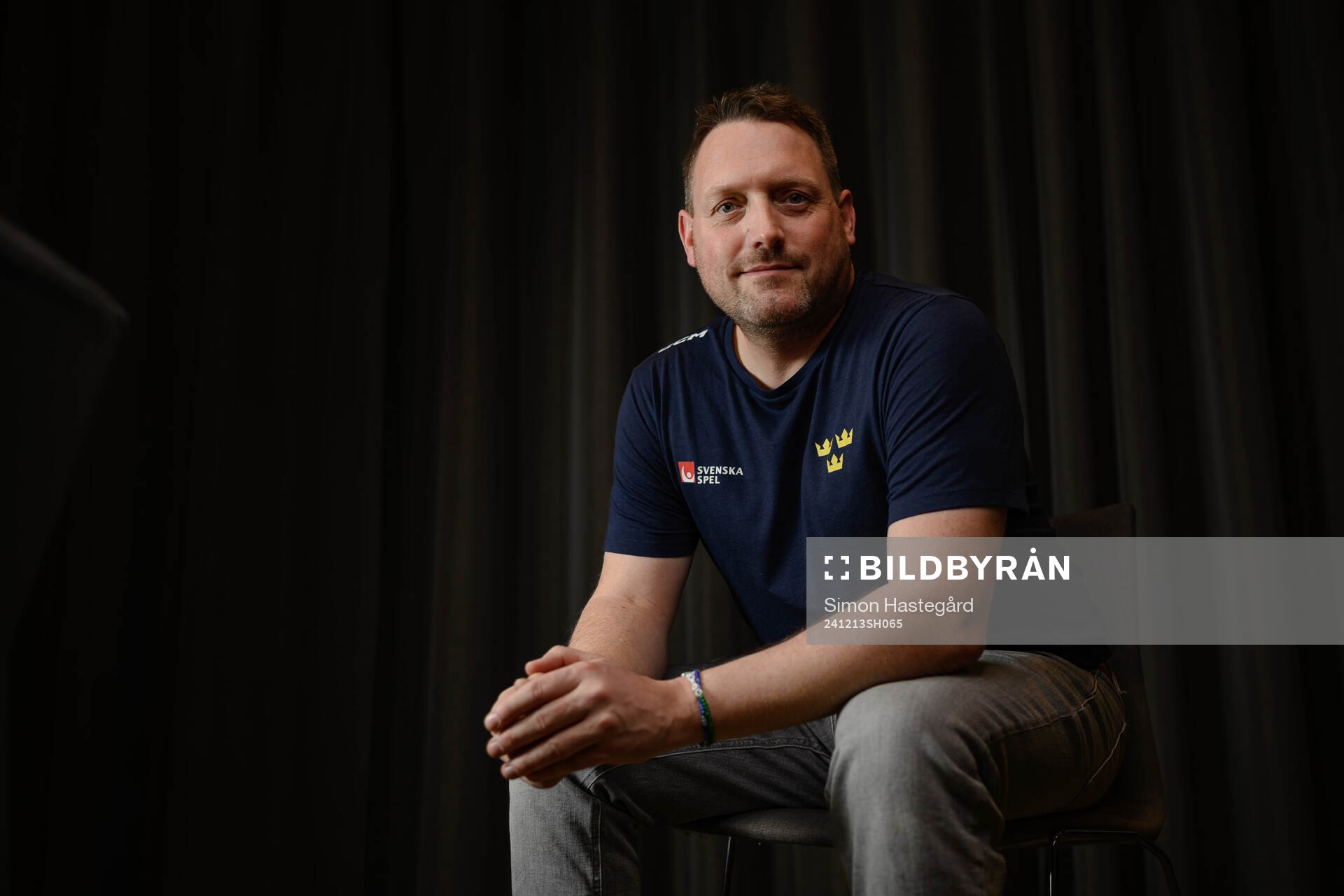 Equipment manager Daniel Nilsson poses for a portrait