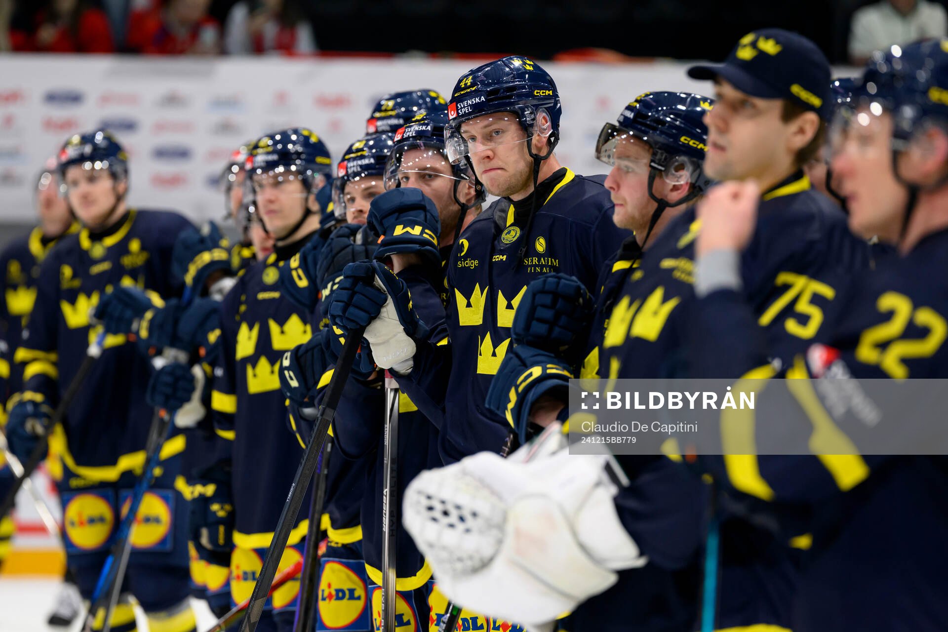 Victor Ejdsell of Sweden looks dejected