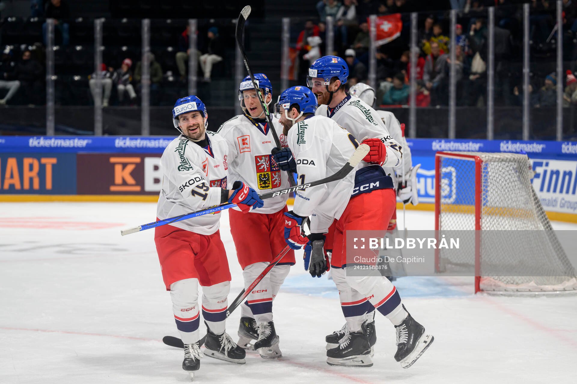 Players of Czech Republic celebrate
