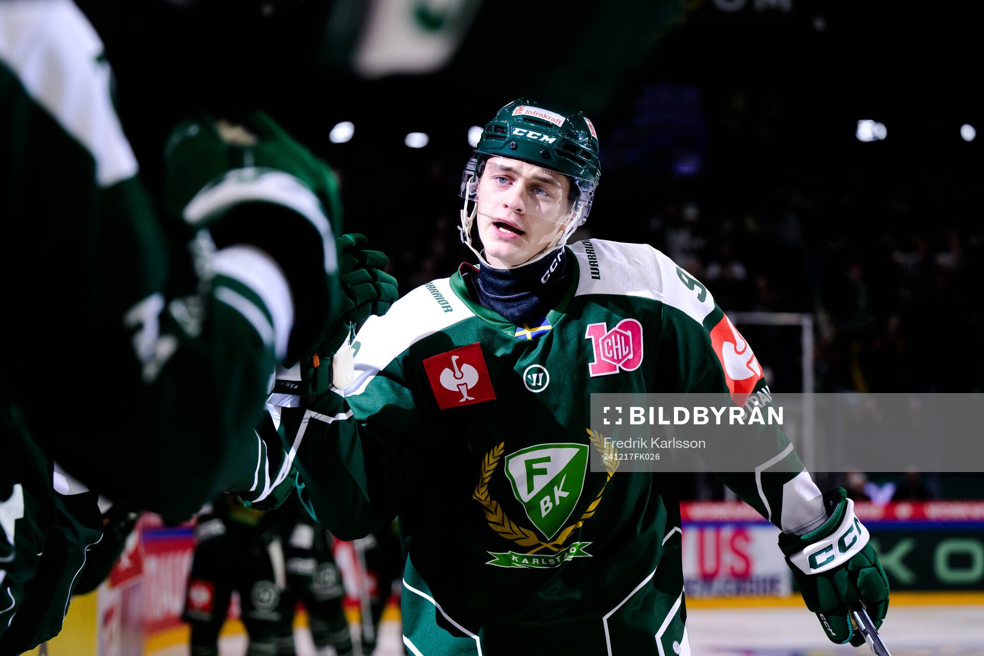 Lucas Forsell celebrates