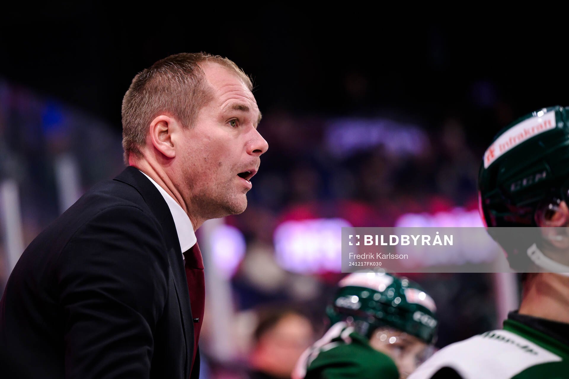 head coach Tomas Mitell of Färjestad