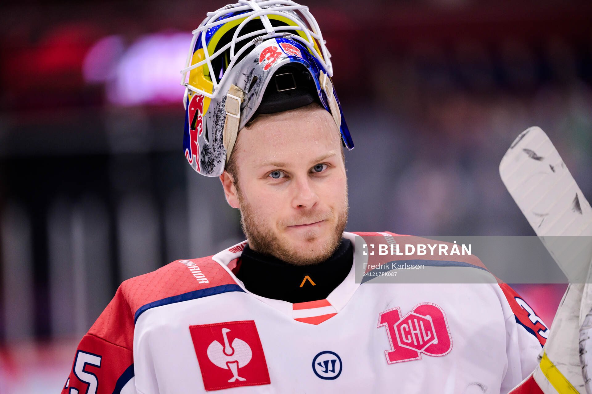 goaltender Atte Tolvanen of EC Red Bull Salzburg