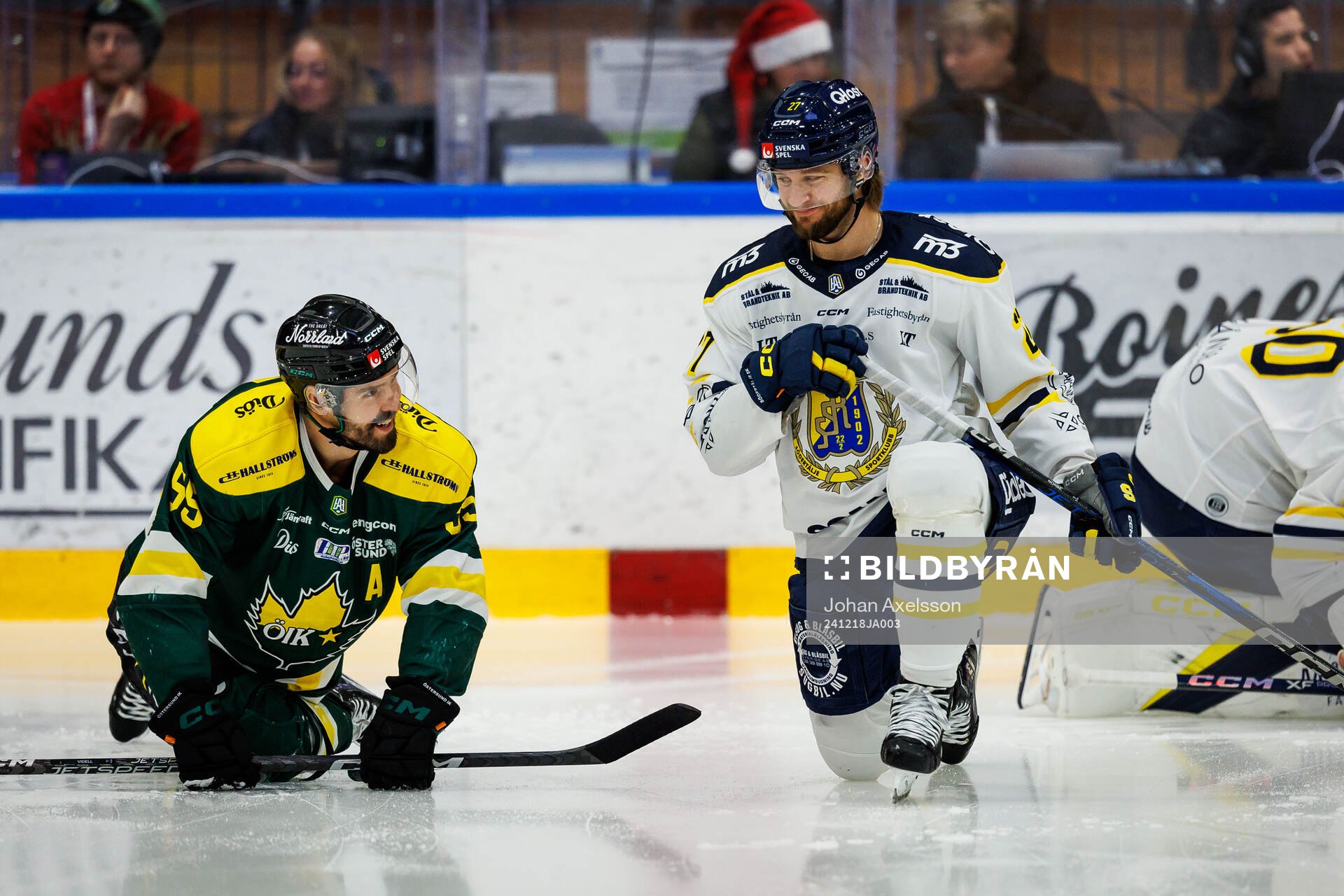Östersunds Linus Videll och Södertäljes Daniel Norbe
