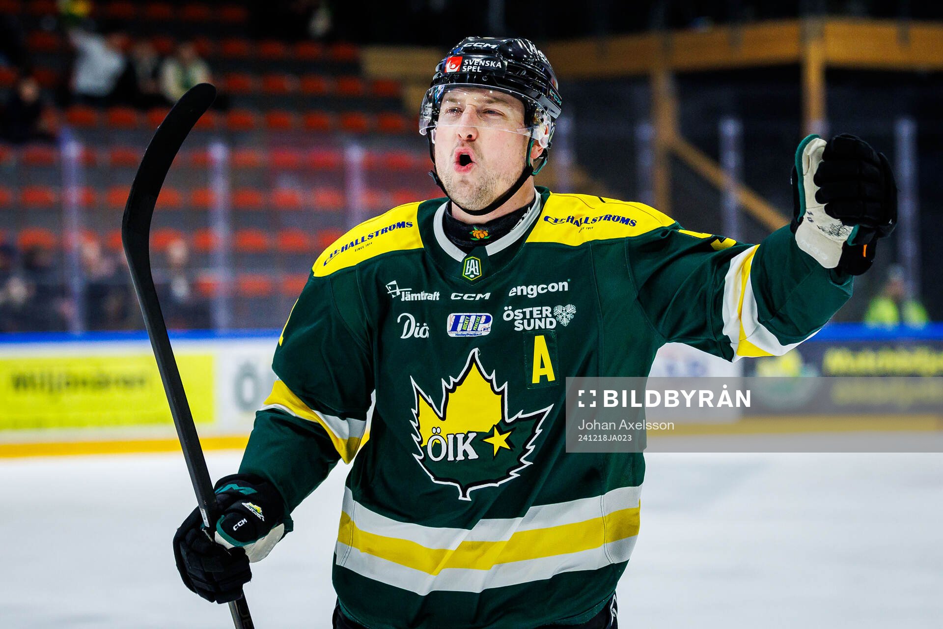 Östersunds Alexander Anderberg jublar
