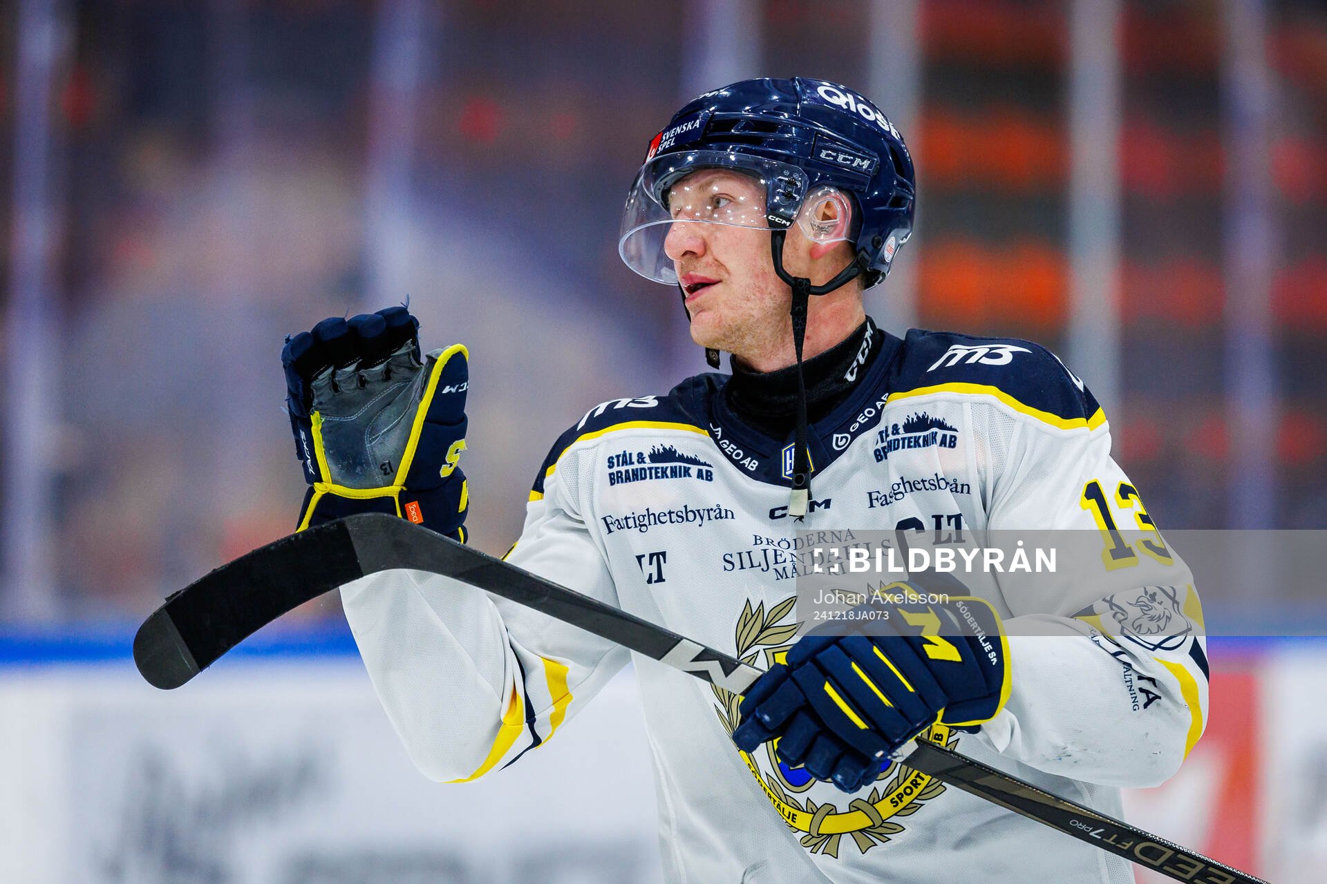 Södertäljes Henrik Eriksson jublar