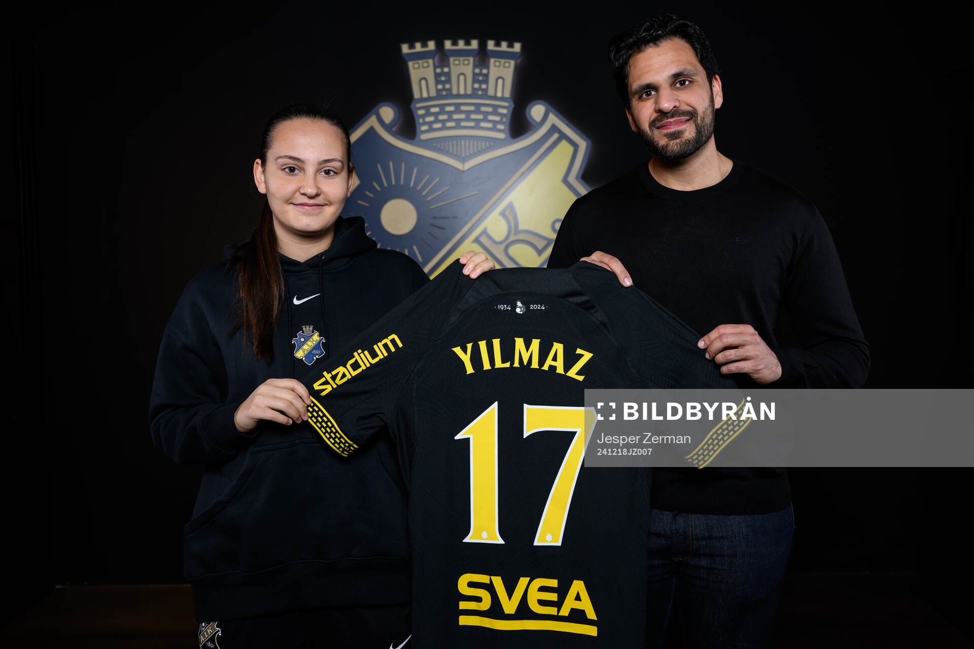 Janelle Yilmaz och sportchef Zinar Spindari