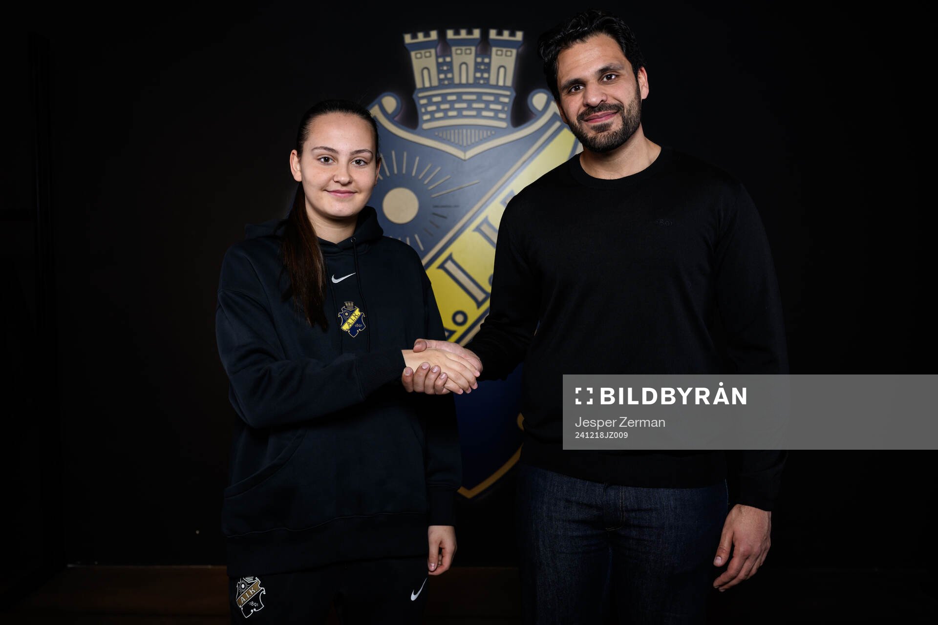 Janelle Yilmaz och sportchef Zinar Spindari