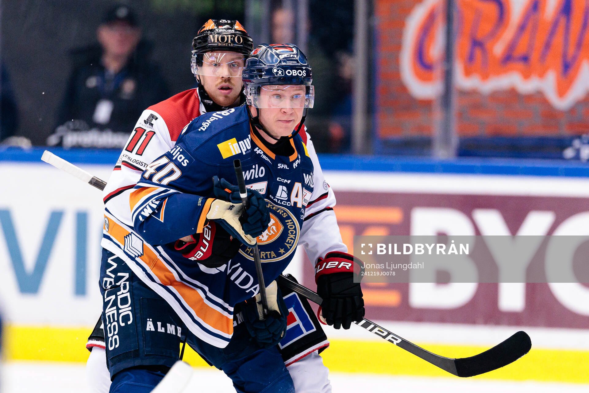 Örebros Kalle Kossila och Växjös Dennis Rasmussen