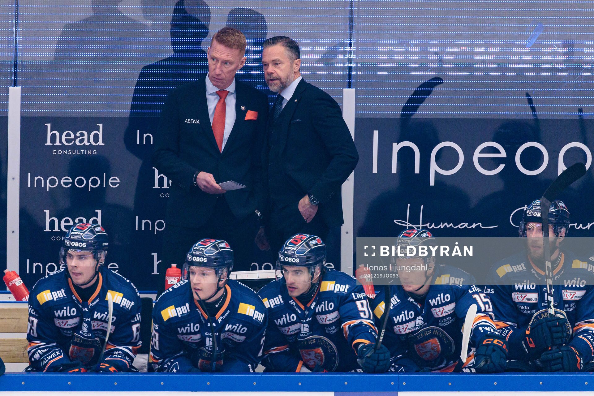 Växjös tränare Jörgen Jönsson och assisterande