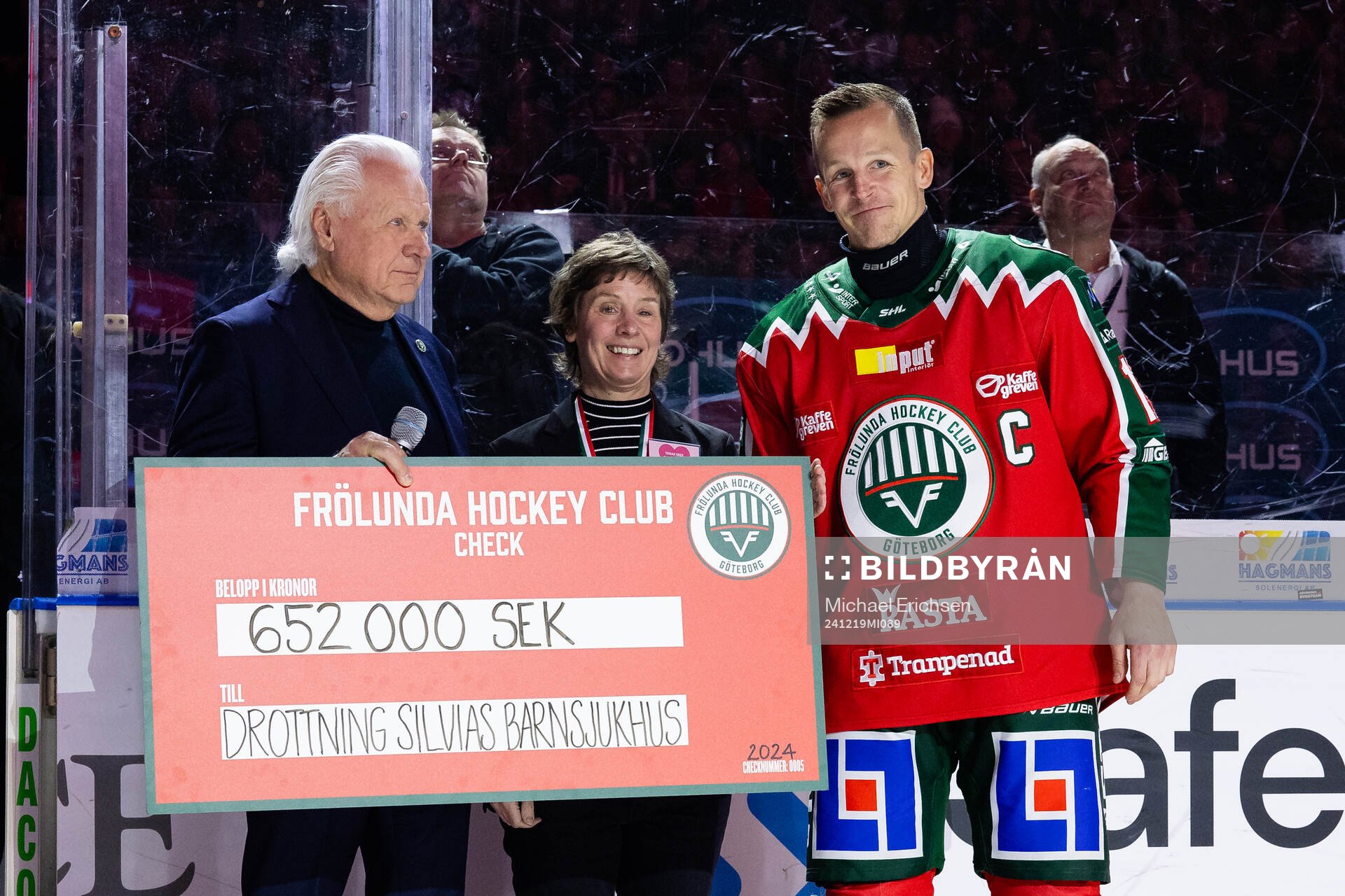 Frölundas ordförande Mats Grauers och lagkapten Max