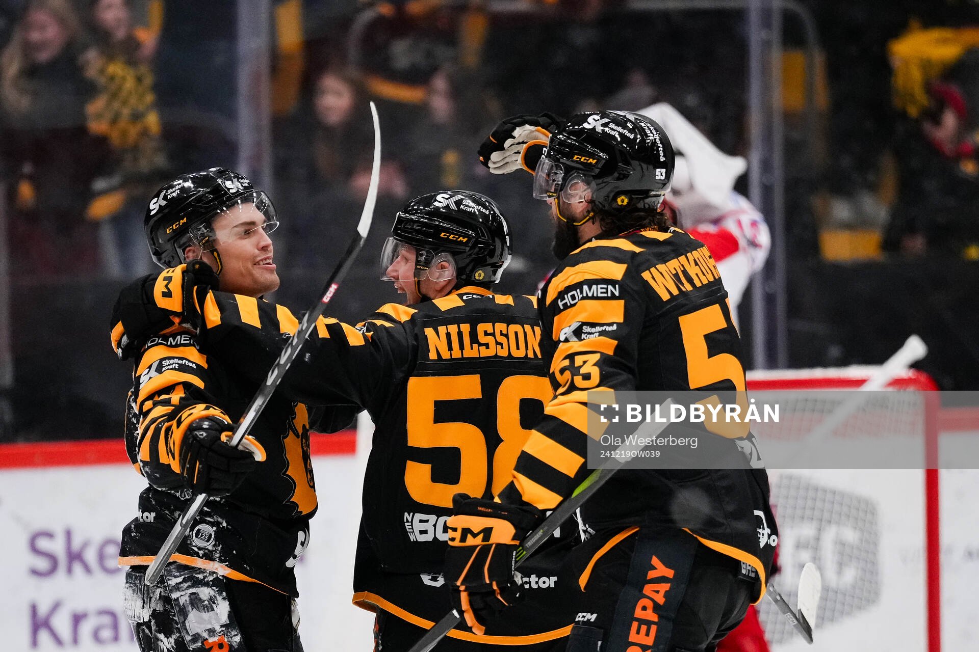 Skellefteås Andreas Johnson  , Oskar Nilsson och Luke