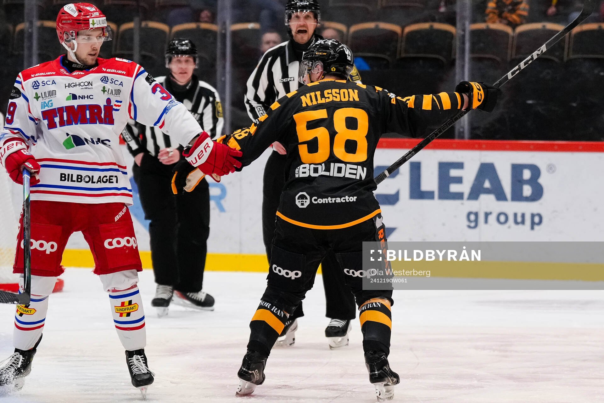 Timrås Linus Lindgren och Skellefteås Oskar Nilsson
