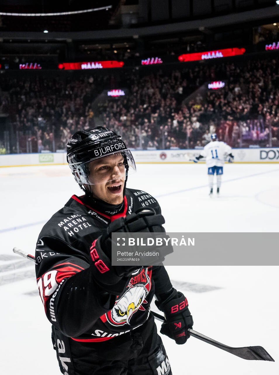 Malmö Redhawks Jakub Galvas jublar