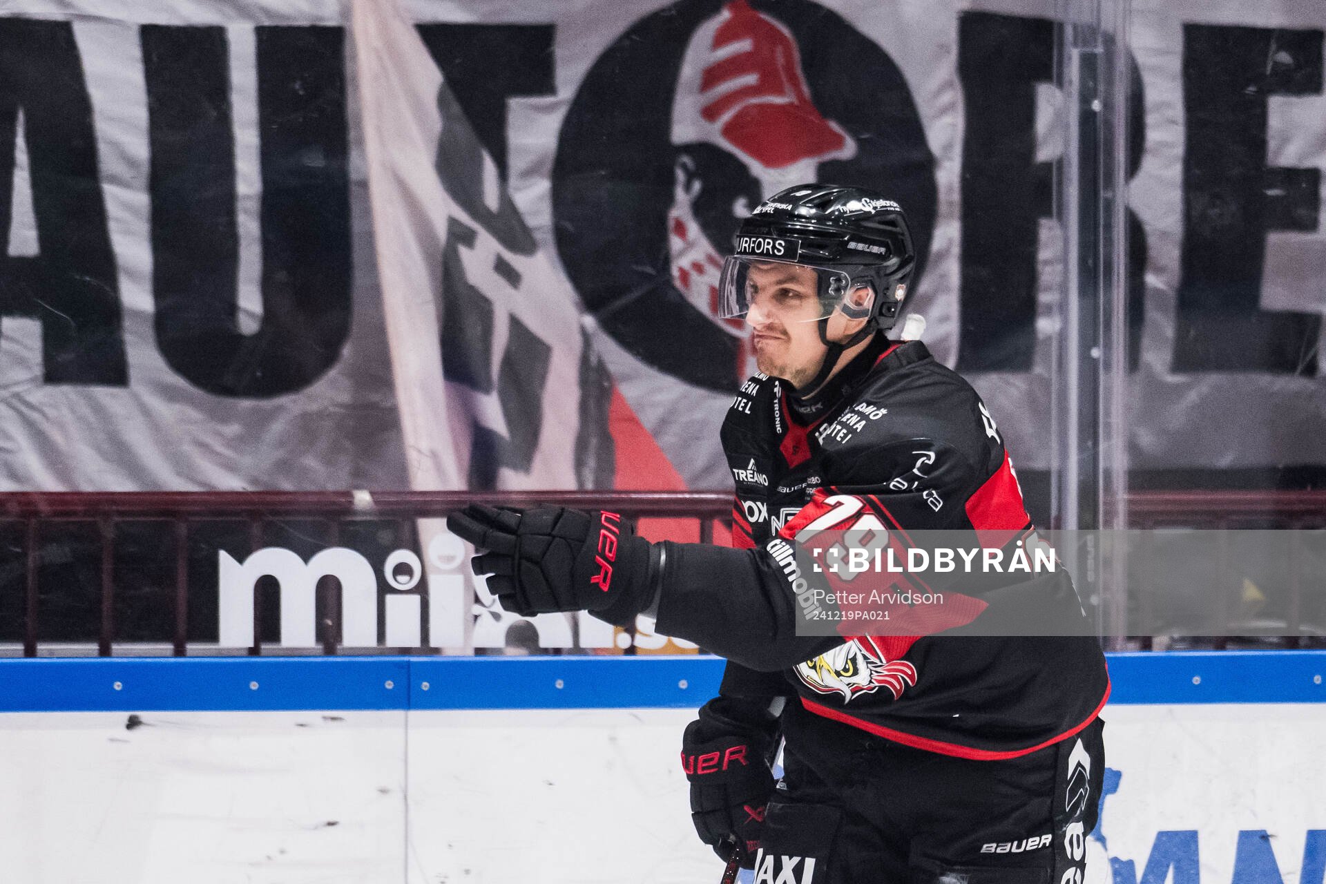 Malmö Redhawks Jakub Galvas jublar