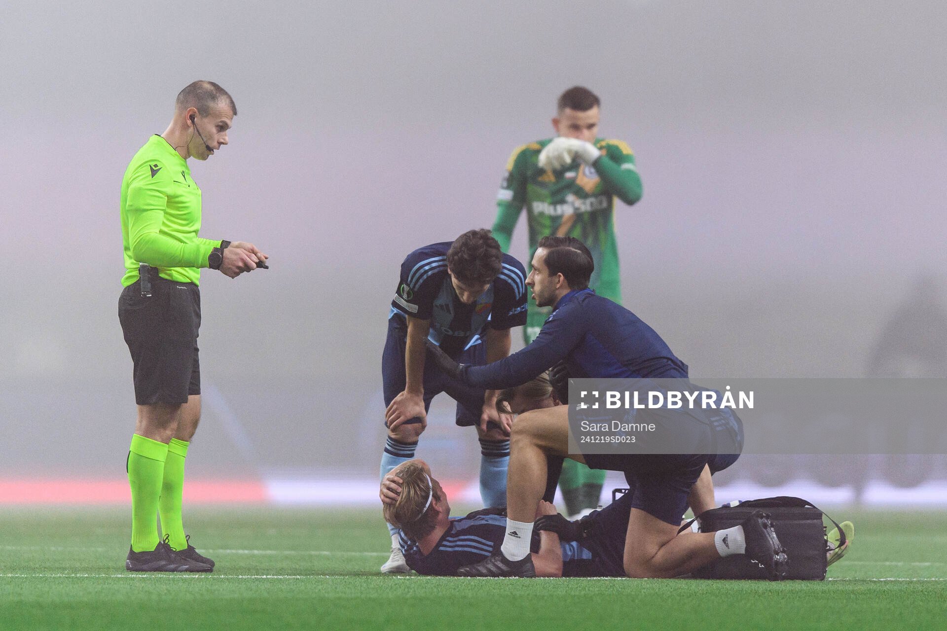 Tobias Gulliksen of Djurgården in pain