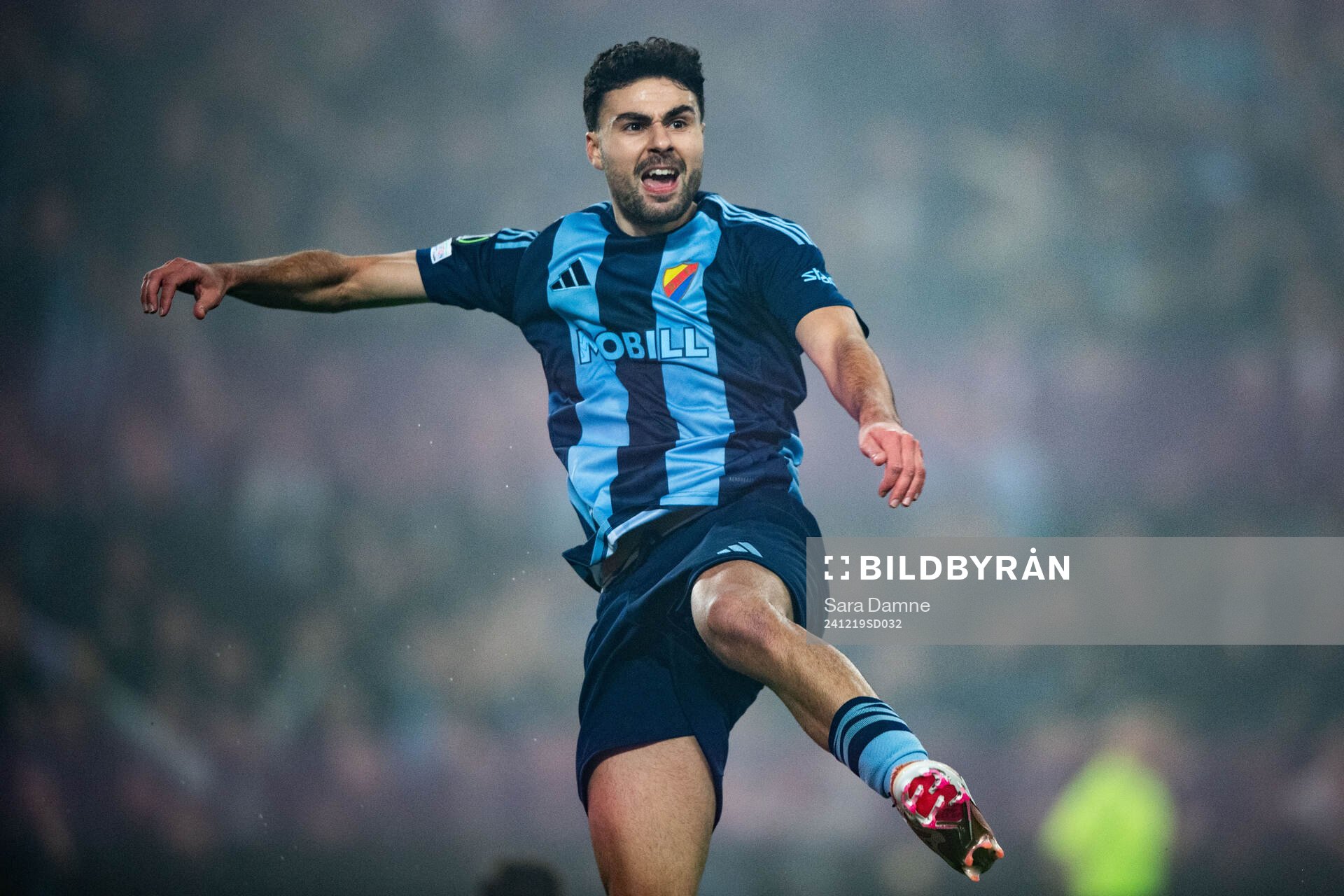 Deniz Hummet of Djurgården celebrates