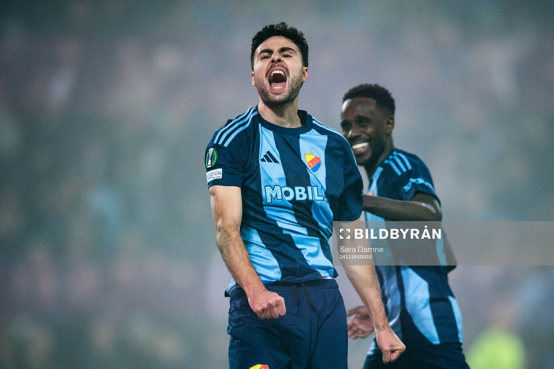 Deniz Hummet of Djurgården celebrates