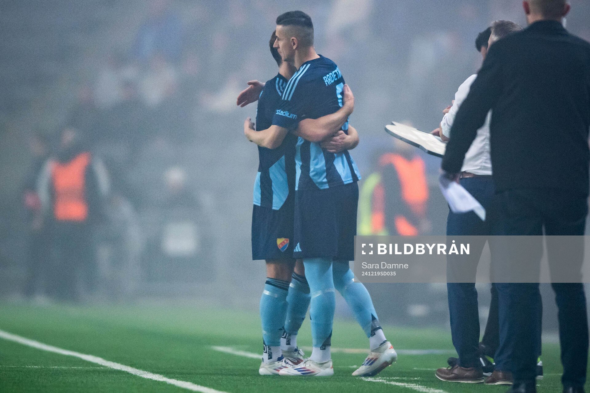 Daniel Stensson and Haris Radetinac of Djurgården