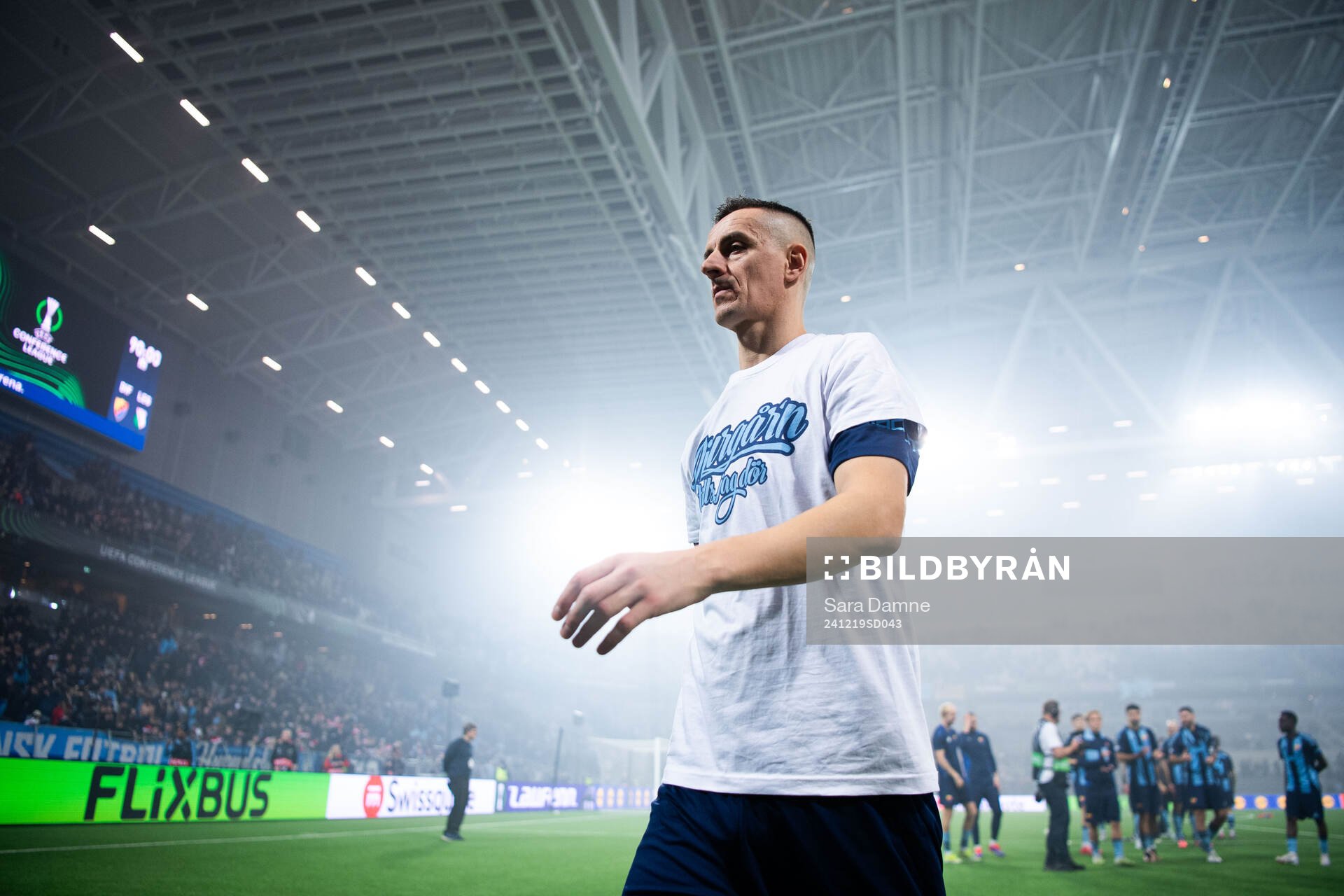 Haris Radetinac of Djurgården after, his last game, the