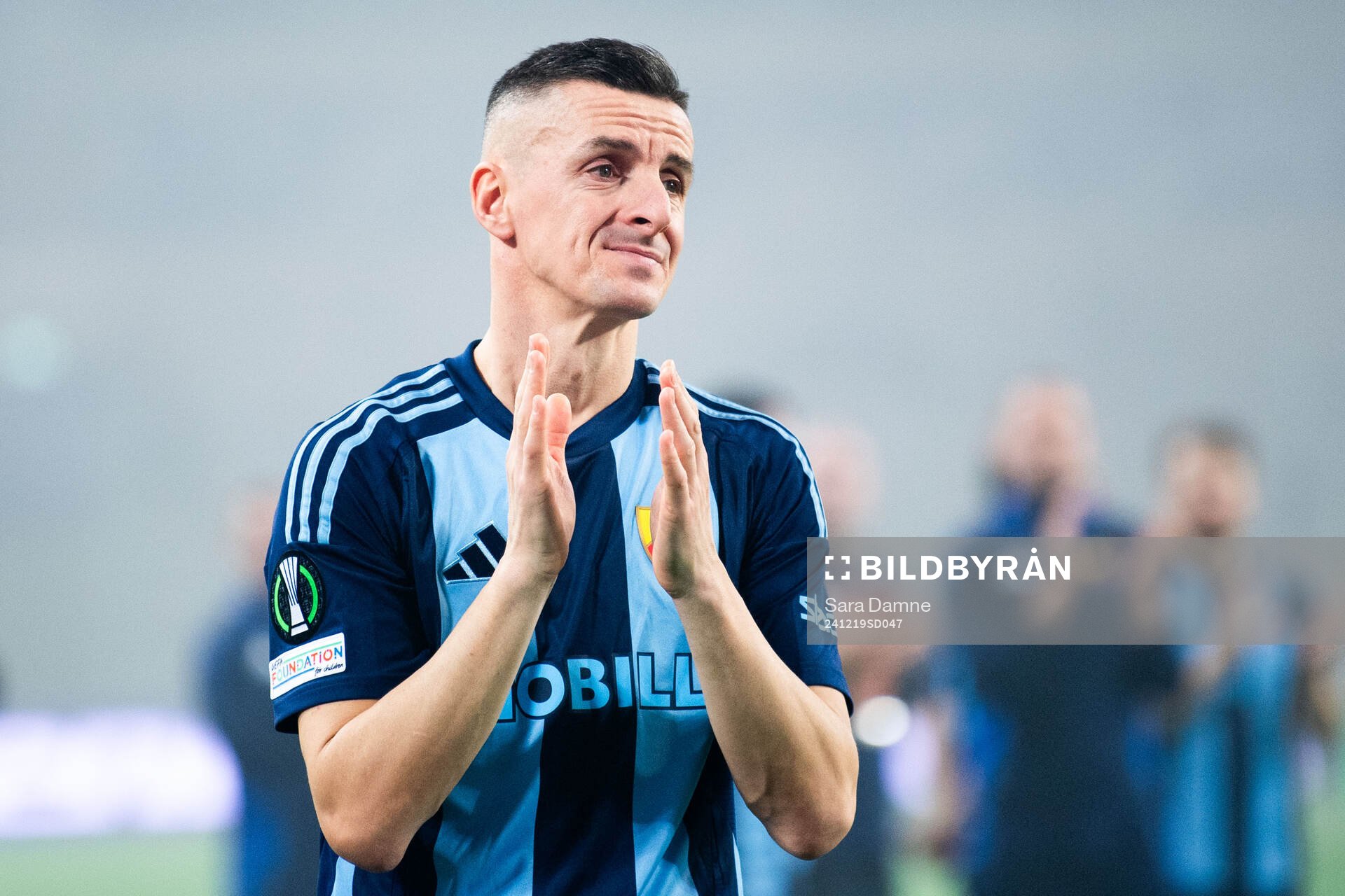 Haris Radetinac of Djurgården after, his last game, the