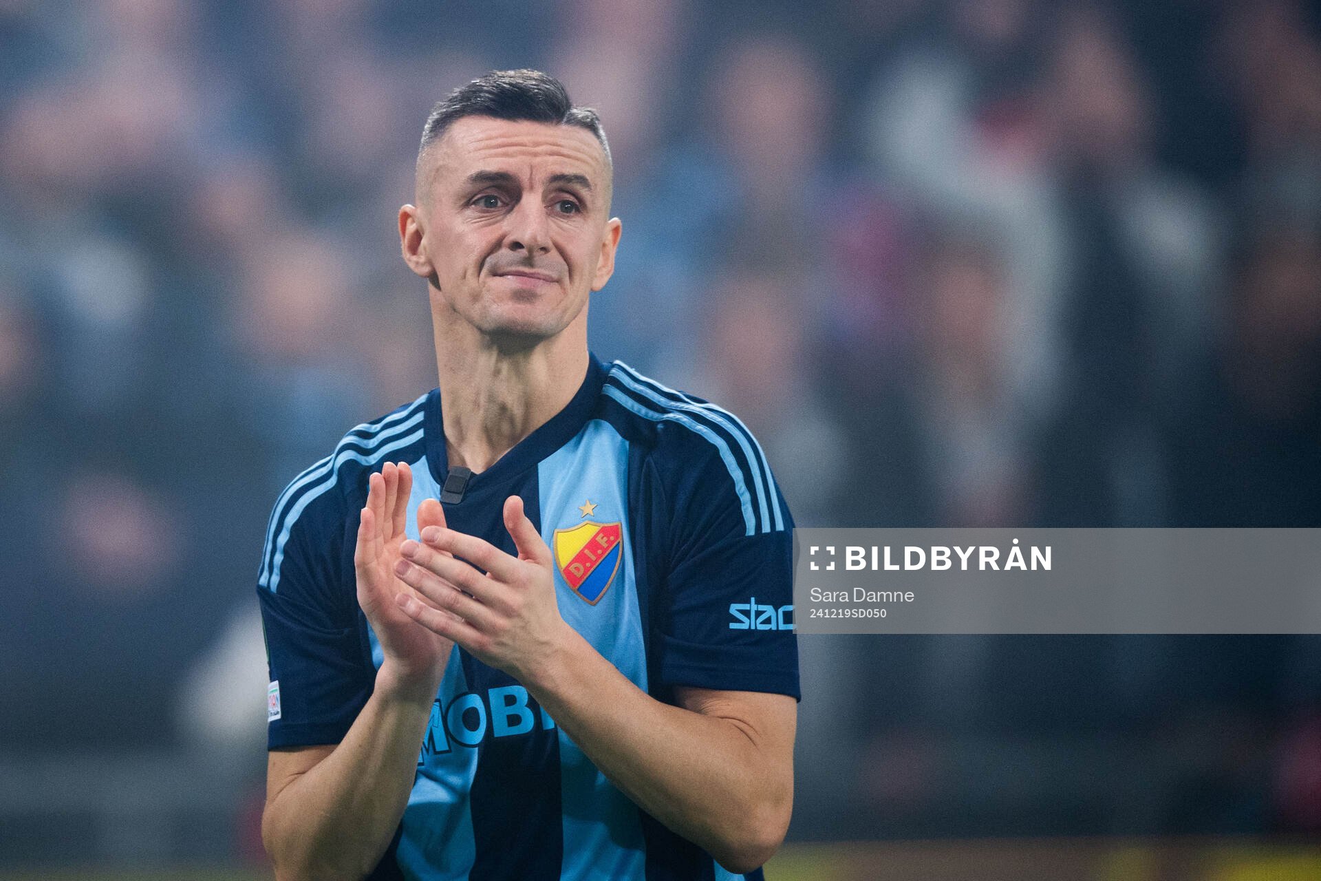 Haris Radetinac of Djurgården after, his last game, the