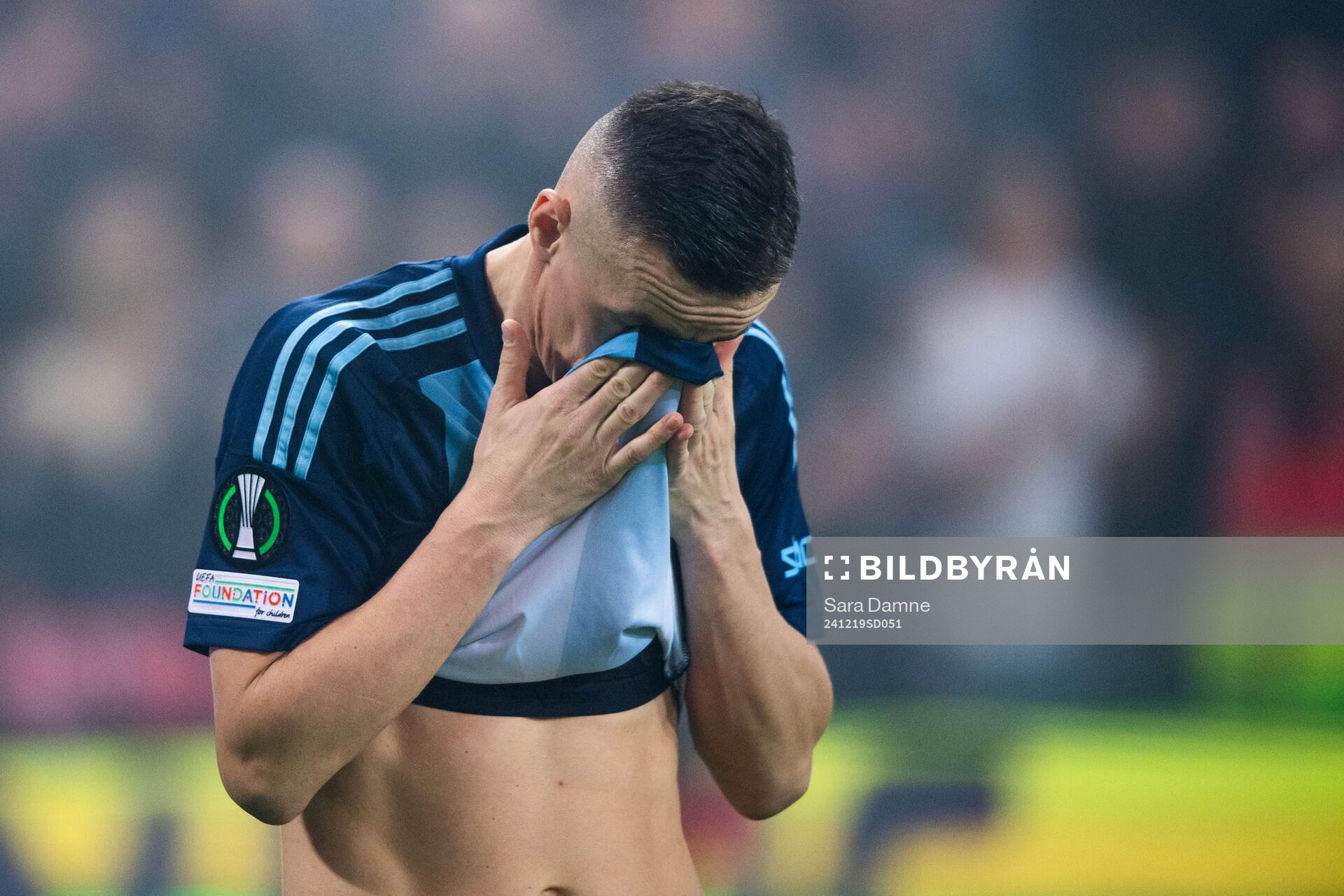 Haris Radetinac of Djurgården after, his last game, the