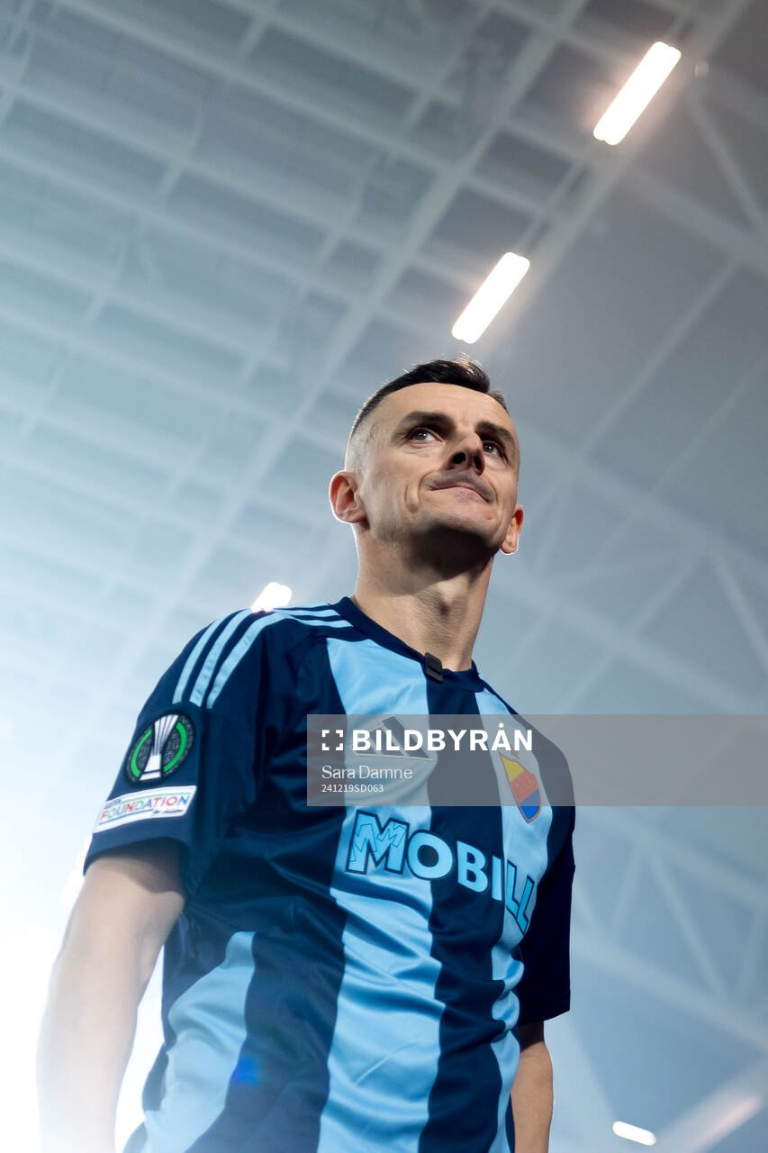 Haris Radetinac of Djurgården after, his last game, the