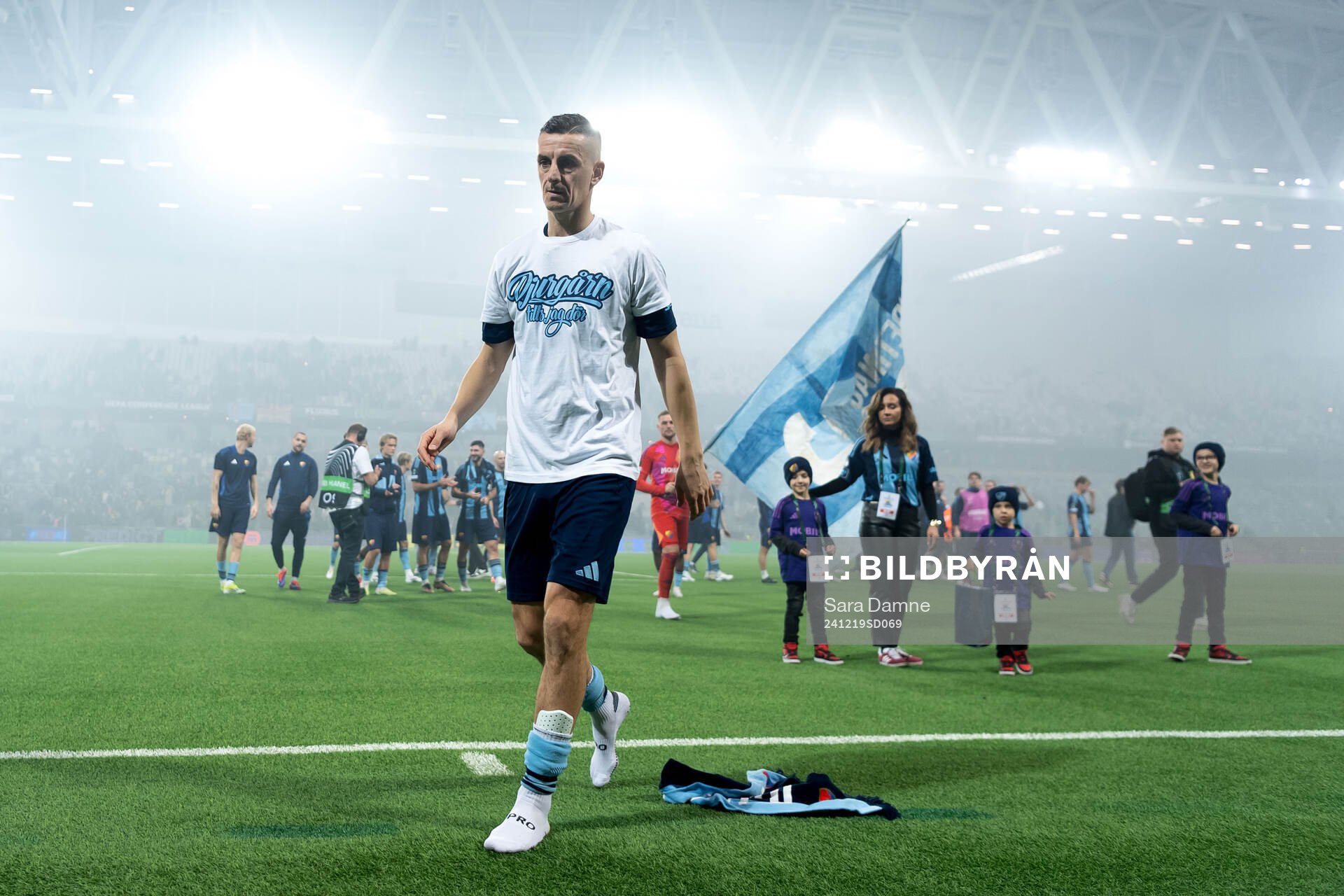 Haris Radetinac of Djurgården after, his last game, the