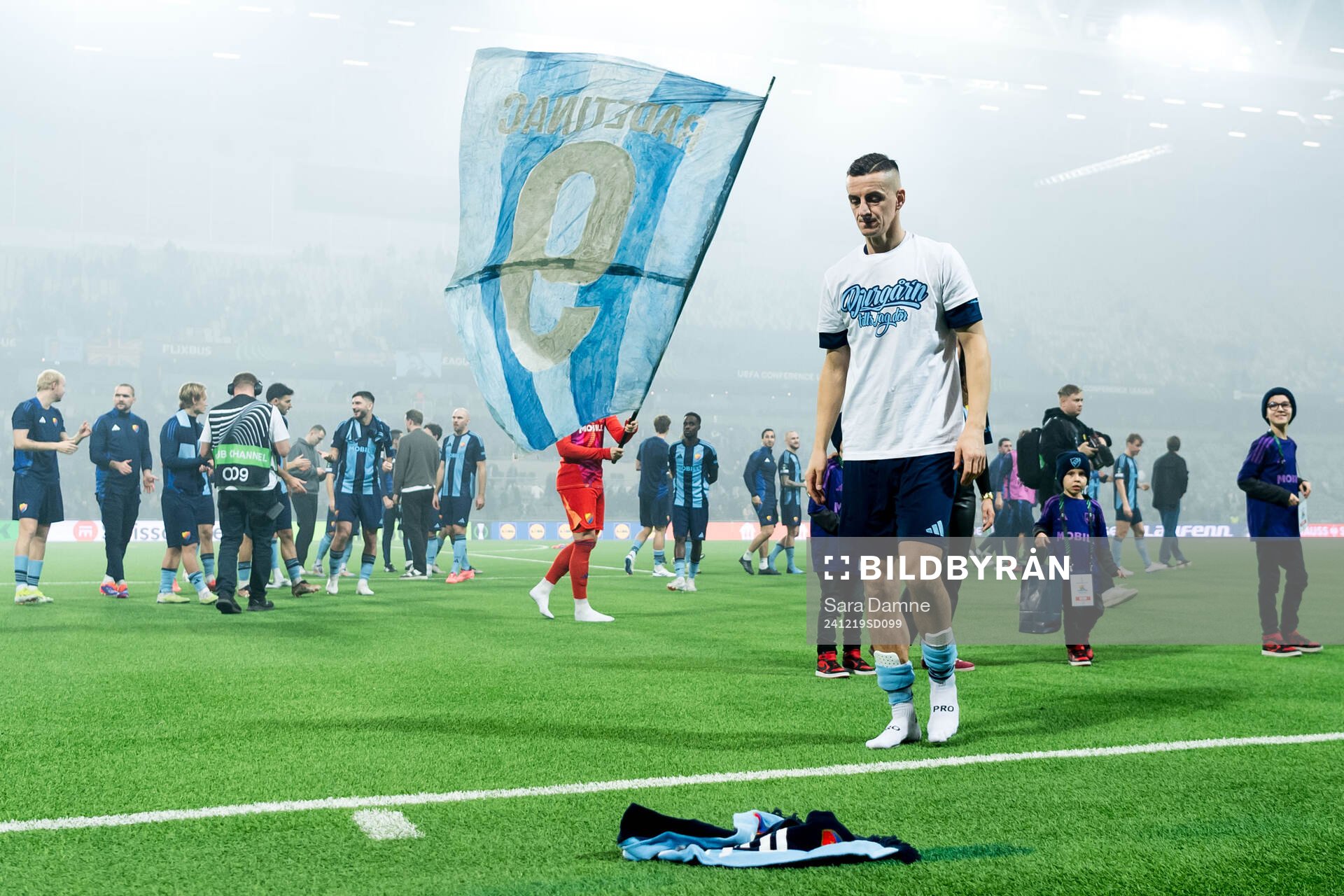 Haris Radetinac of Djurgården after, his last game, the