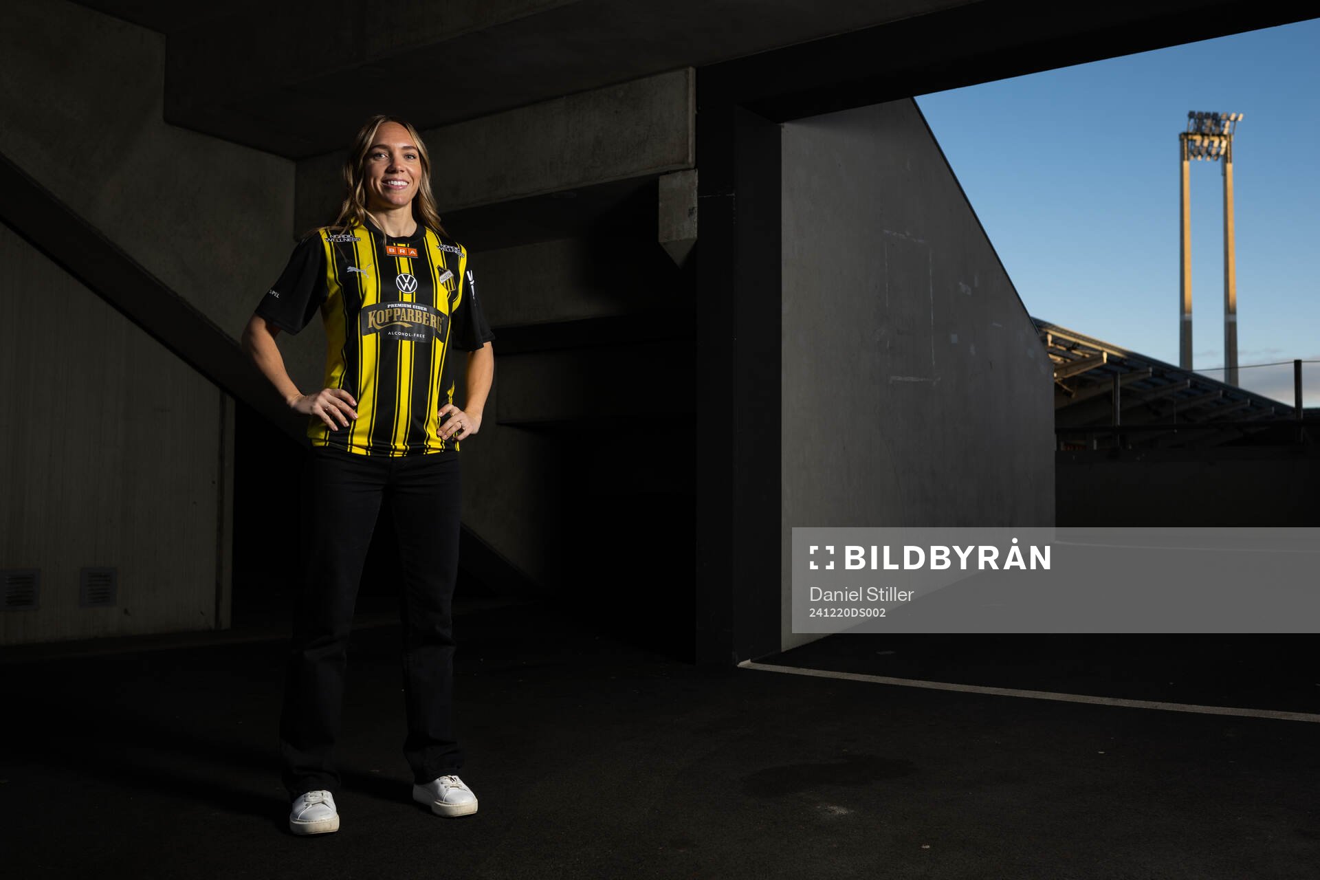 Elin Rubensson poserar för ett porträtt inför att hon presenteras som Häckens nyförvärv den 20 december 2024 i Göteborg. 