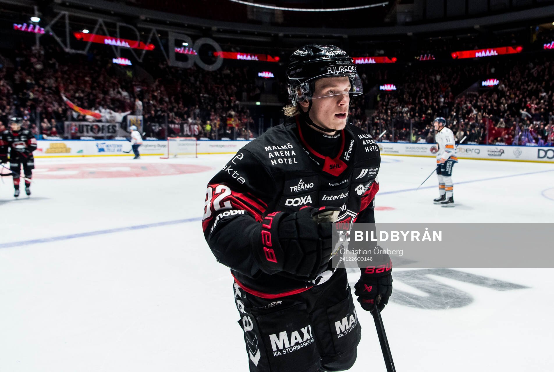 Malmö Redhawks Joona Ikonen jublar