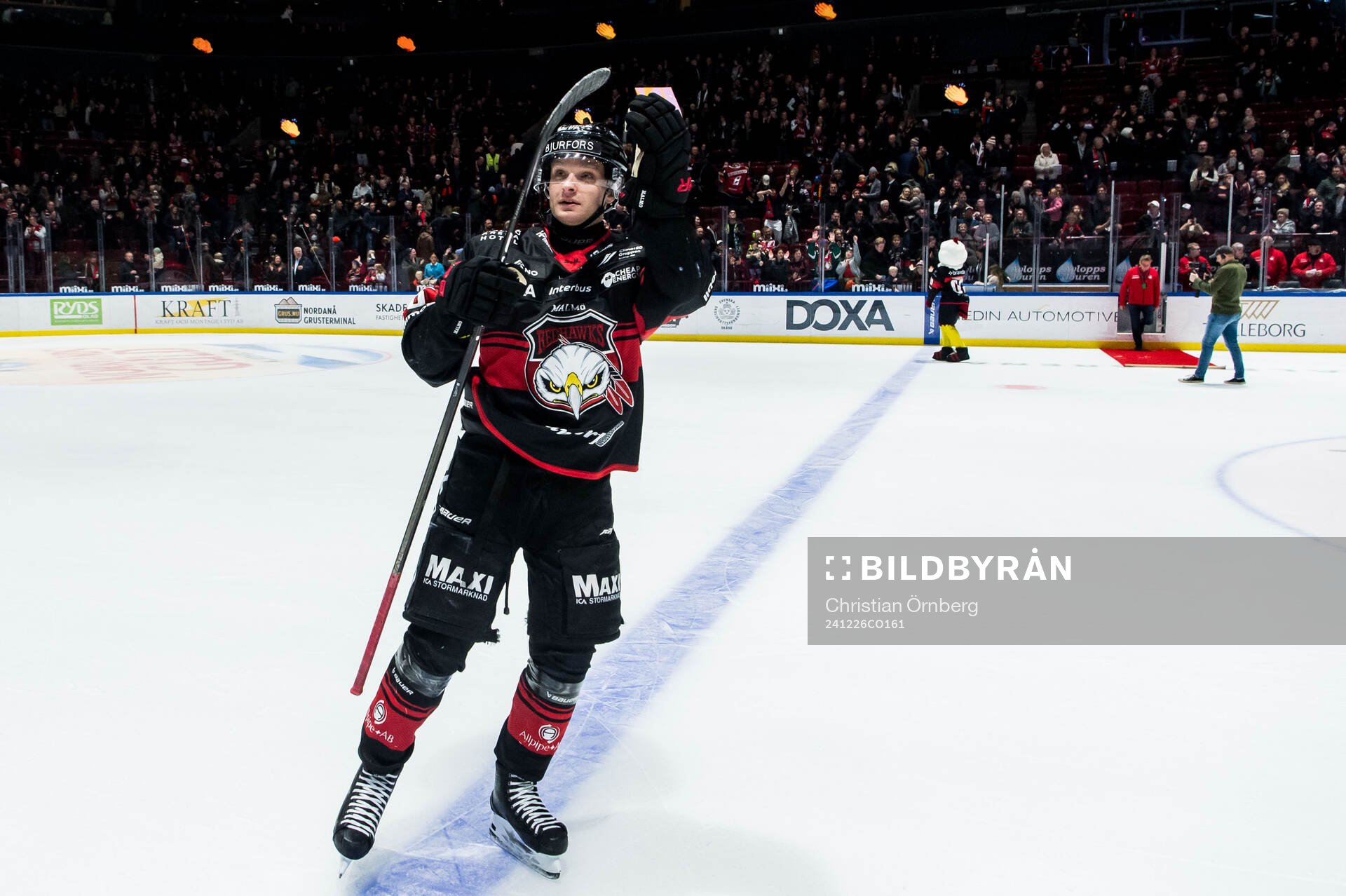 Malmö Redhawks Johan Olofsson jublar