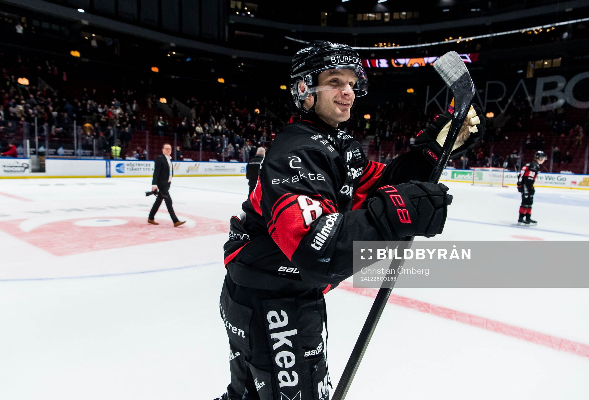Malmö Redhawks Johan Olofsson jublar