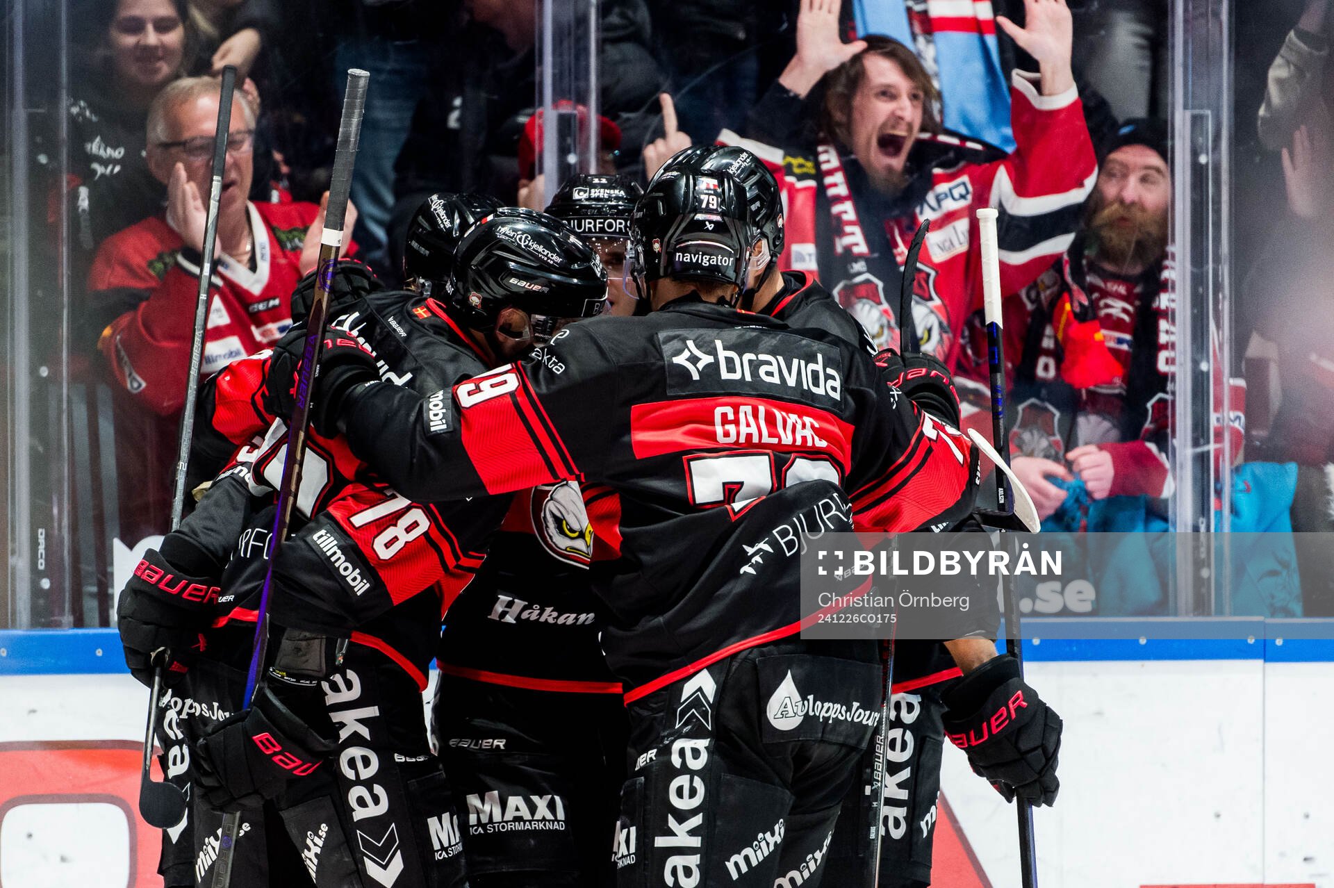 Malmö Redhawks Joona Ikonen jublar