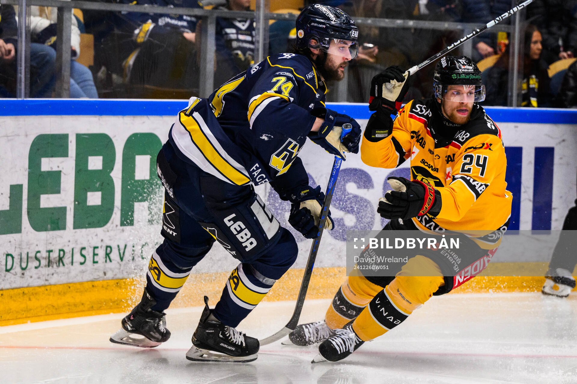 HV71s Sean Day och Luleås Brendan Shinnimin