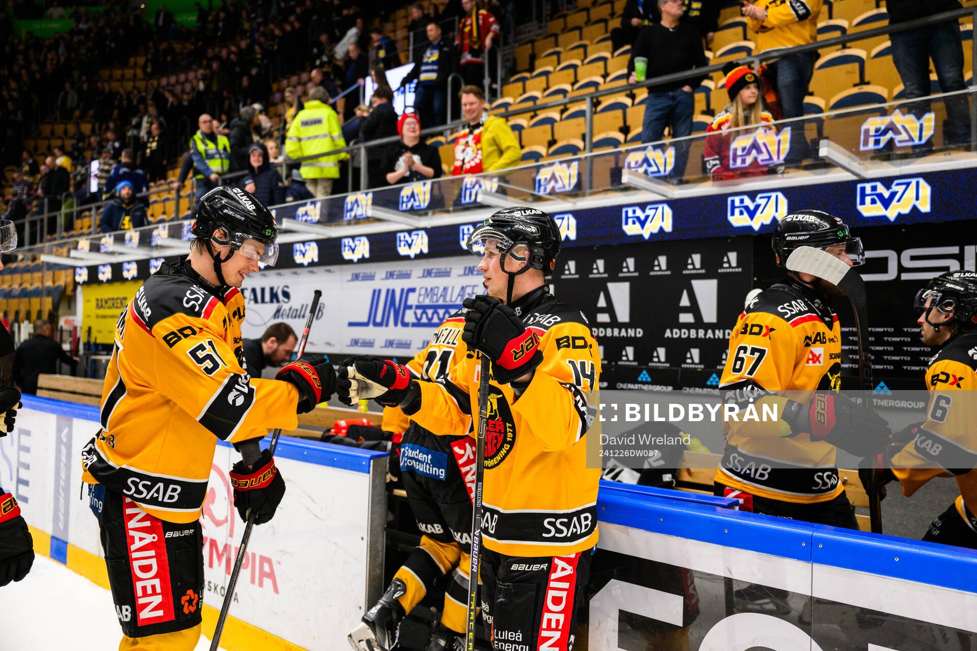 Luleås Markus Nurmi och Jonas Berglund jublar