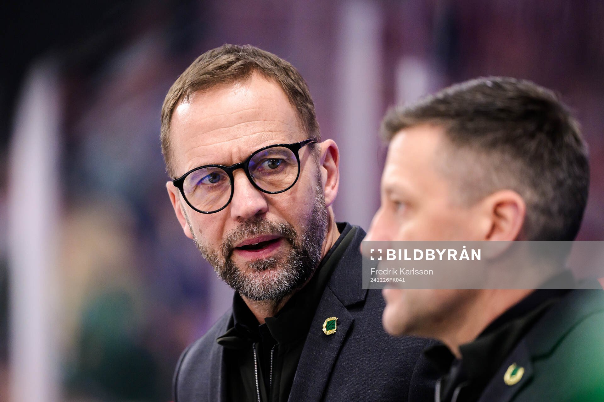 Rögles tränare Roger Hansson och assisterande tränare