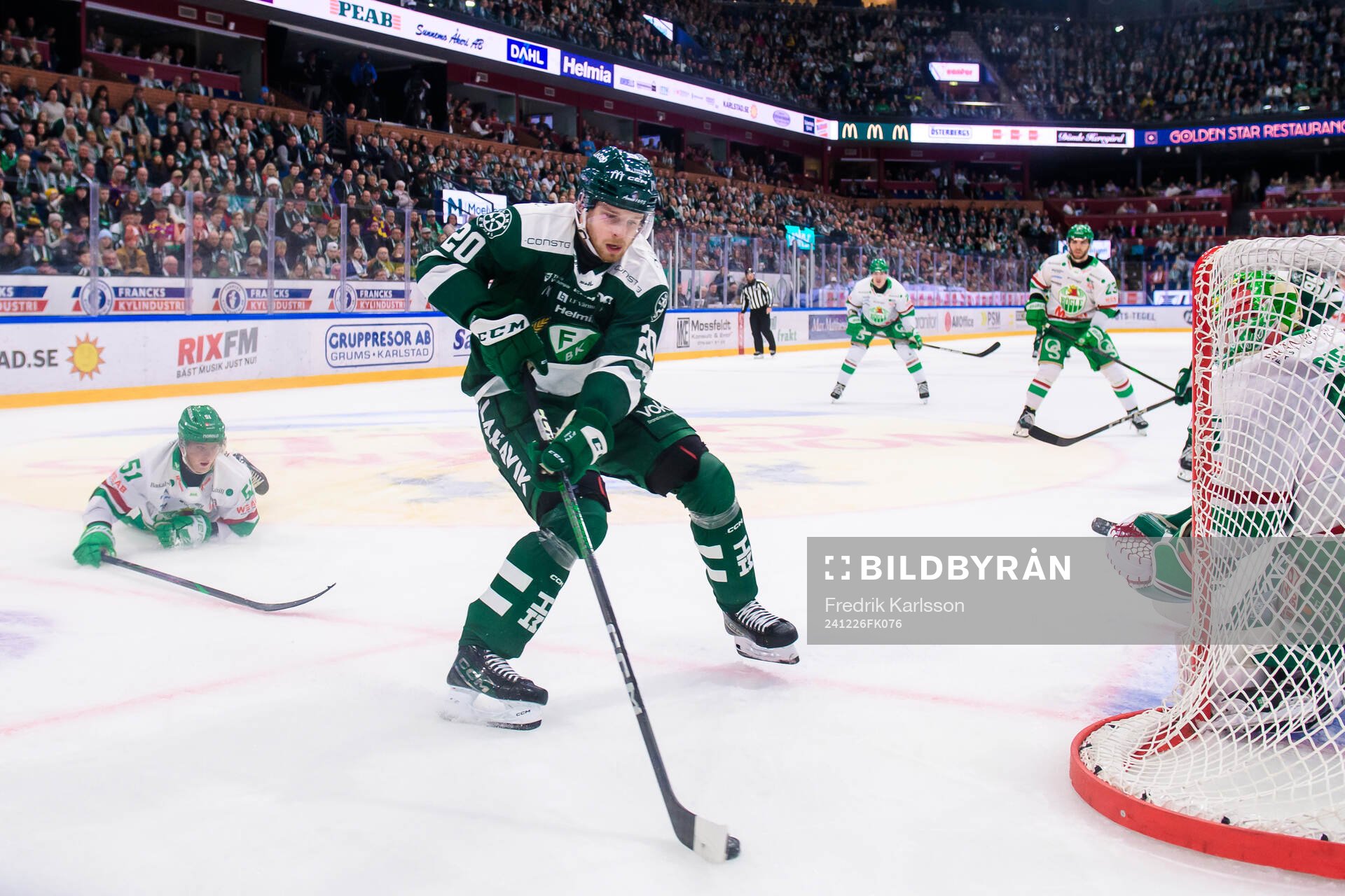 Rögles Calle Själin och Färjestads Marcus Westfält