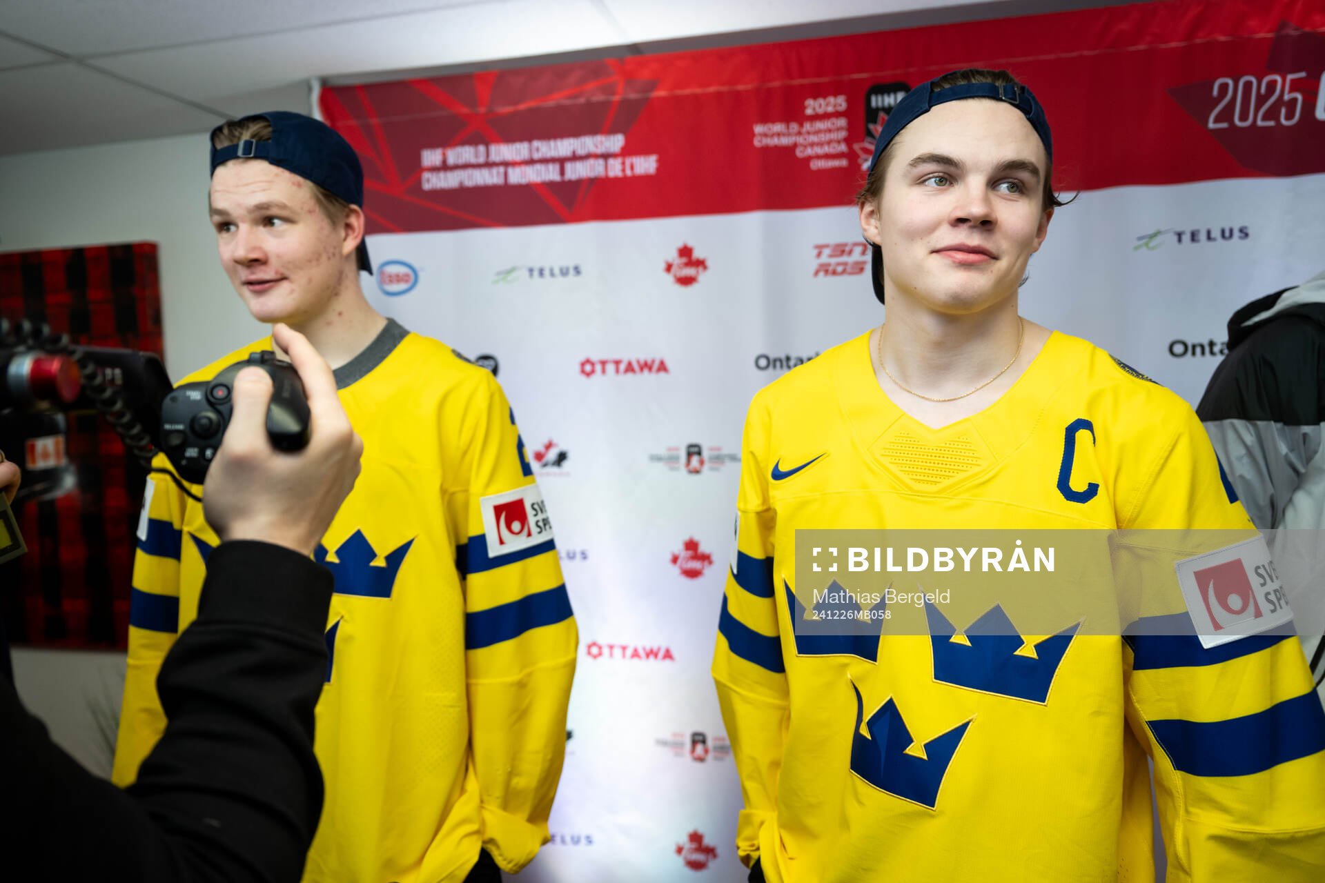 Rasmus Bergqvist and Axel Sandin-Pellikka of Sweden is
