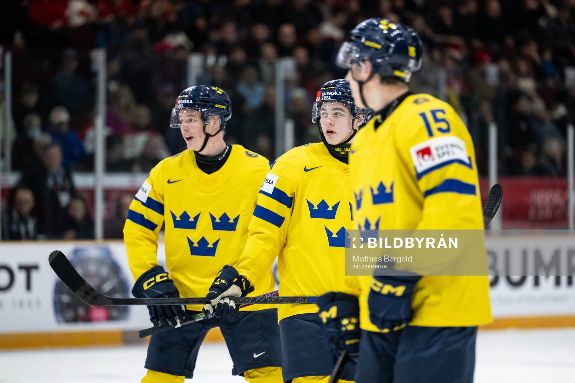 Rasmus Bergqvist, Axel Sandin-Pellikka and David Edstrom of