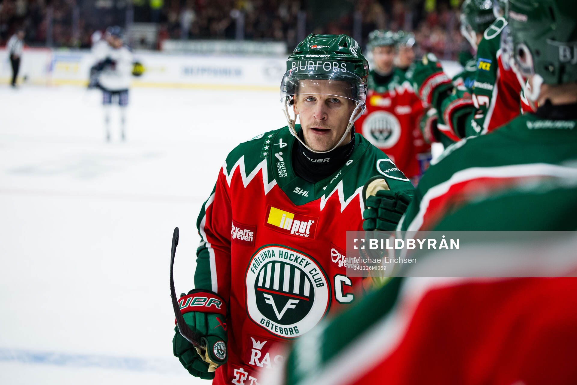 Frölundas Max Friberg jublar