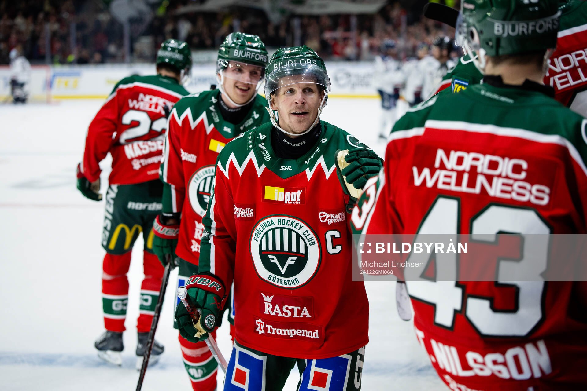 Frölundas Max Friberg jublar