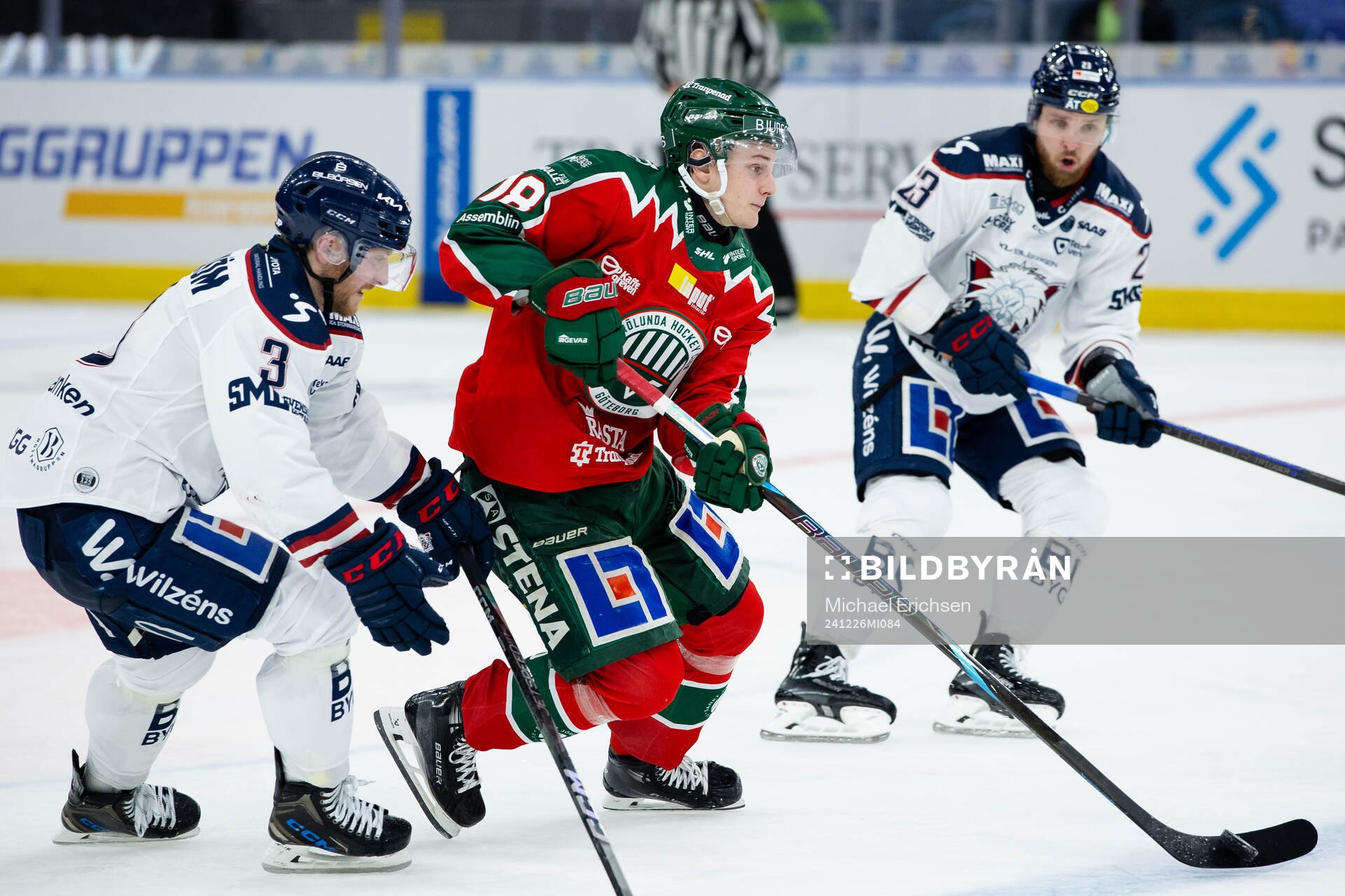 Linköpings Linus Hultström och Frölundas Måns Toresson