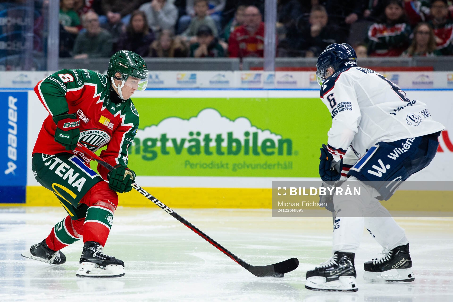 Frölundas Filip Hasa och Linköpings Mattias Hävelid