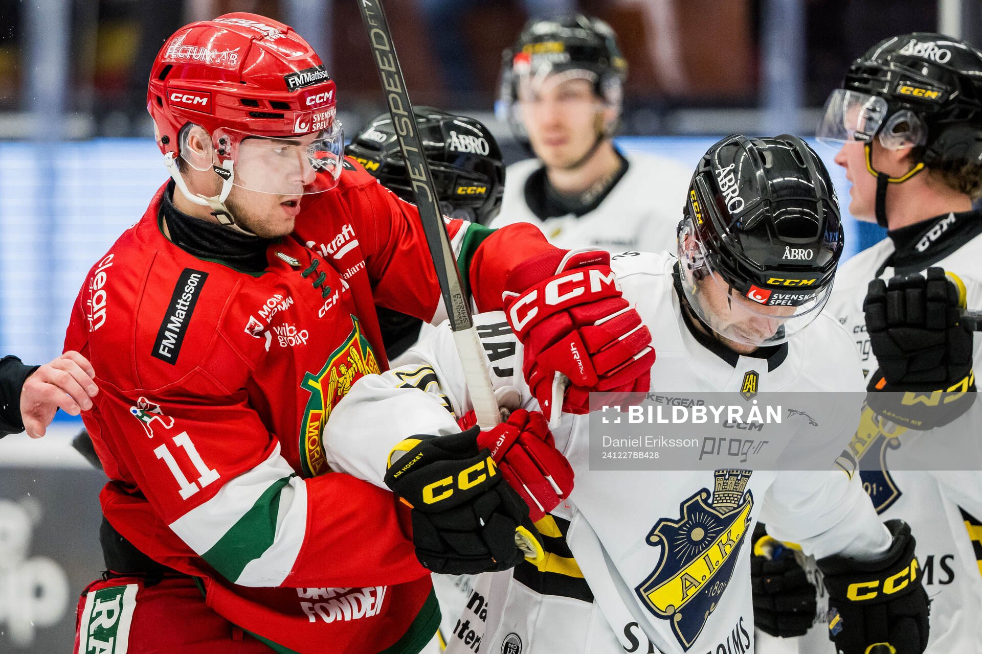 Moras Gustav Salmi-Lilja och AIKs Eric Norin