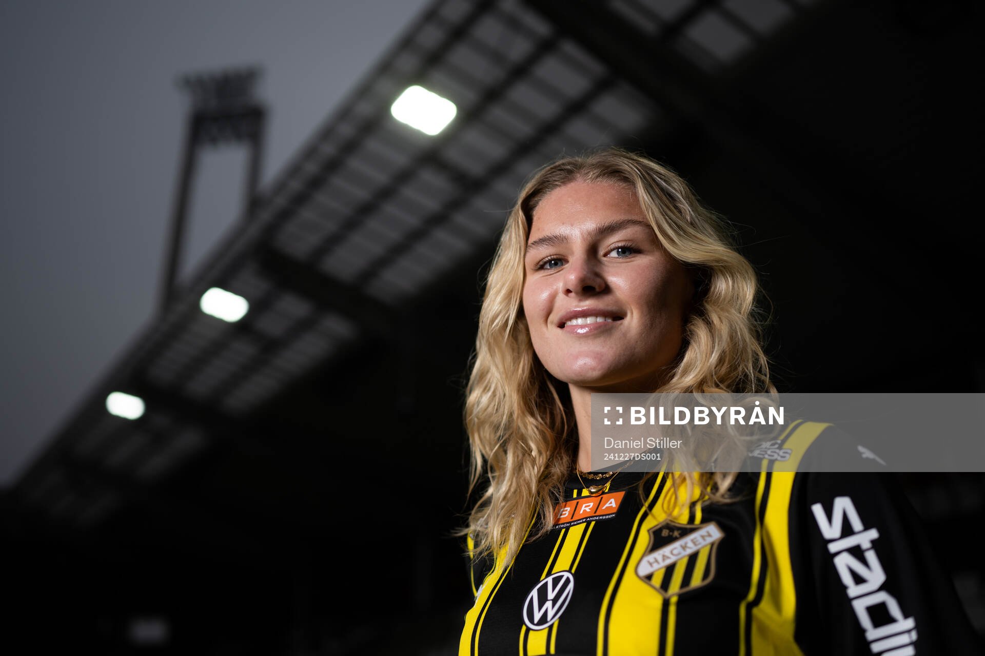 Häckens nyförvärv Emelie Byrnak poserar för ett porträtt den 27 december 2024 i Göteborg. 