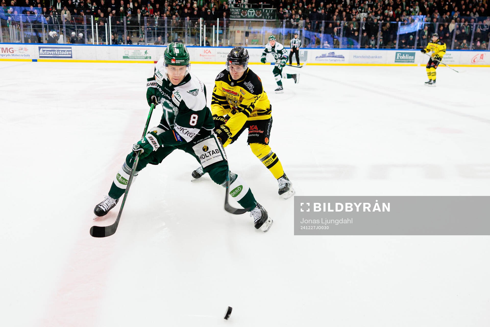 Tingsryds Christian Bull och Vimmerbys Eddie Levin