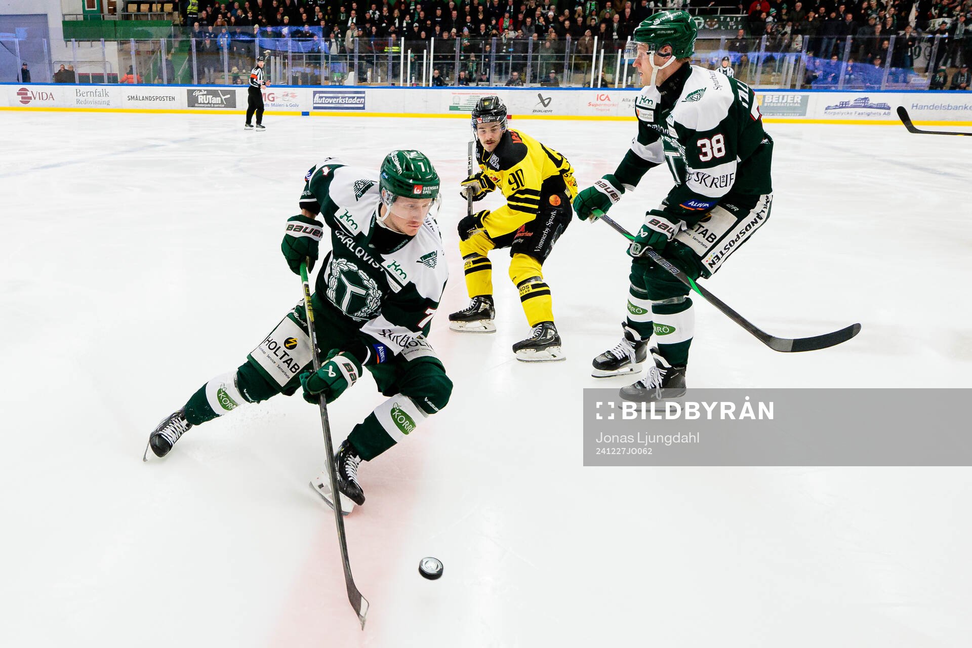 Tingsryds Kevin Ekman Larsson, Vimmerbys Kalvyn Watson och