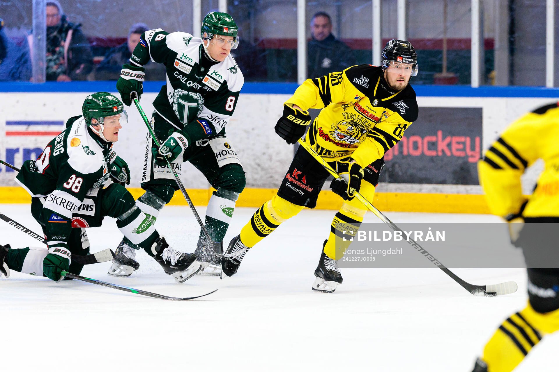 Tingsryds Teemu Tallberg, Christian Bull och Vimmerbys